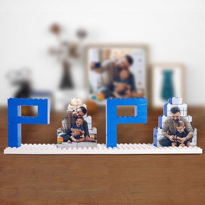 Personalisierte Papa-fotobaustein-puzzles, Fotoblock, Vatertagsgeschenke - DePhotoBoxer