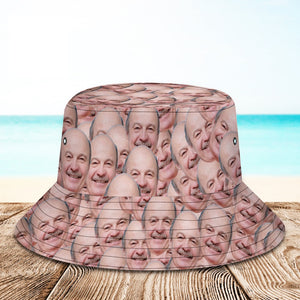 Benutzerdefinierte Bucket Hat Unisex Face Mash Bucket Hat Personalisieren Sie die breite Krempe im Freien Sommerkappe Wandern Strand Sport Hüte Geschenk für Liebhaber